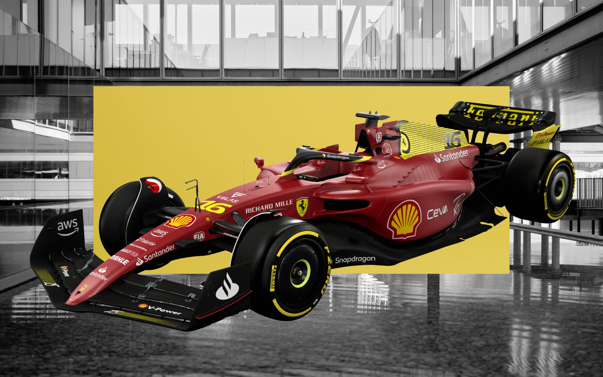 Scuderia Ferrari se viste de amarillo para el GP de Monza