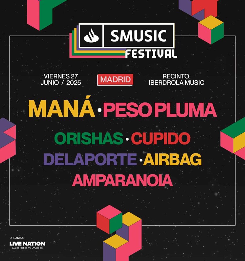 Maná y Peso Pluma encabezan nuevo festival en Madrid