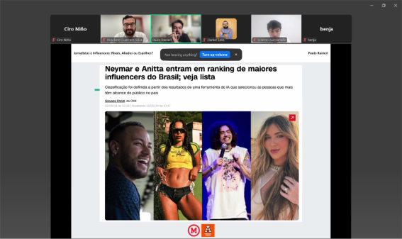 Influencers vs. periodistas: clase internacional