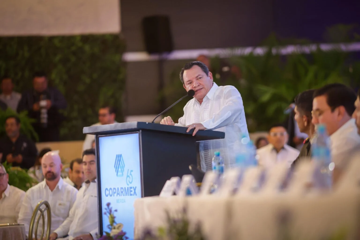 Ante COPARMEX, Gobernador Joaquín Díaz Mena fija postura sobre Reforma Electoral y convoca a construir el mejor Yucatán